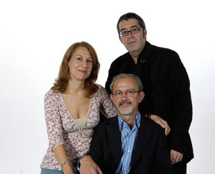 Adoración Fernández,Juan Roldán y Orlando Lumbreras